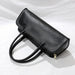 Handbag Top Handle Satchel with Internal Pockets - Black