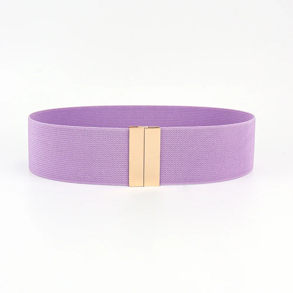 Geometric Pattern Belt with Bar Buckle Accessory