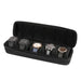 Watch Travel Case with Cushioned Slots And Form Fitting Pillow - Black 5 Slots