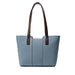 Refined Structured Day Tote for Office and Everyday Use - Linen Blue