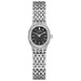 Watch Textured Dial Bracelet Timepiece for Everyday Use - Silver Black