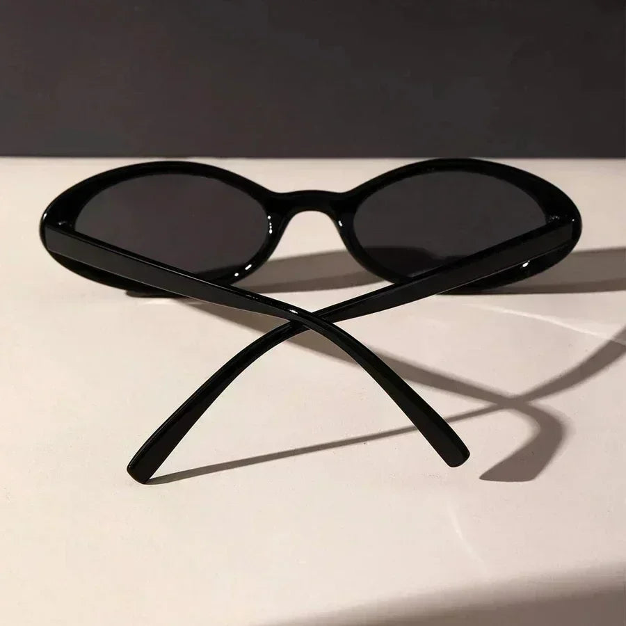 Vintage Oval Sunglasses UV400 Lenses Sculpted Frame