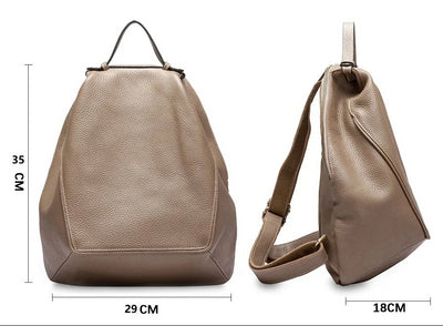 Backpack in Pebbled Texture with Roomy Interior Design - WO2MEN