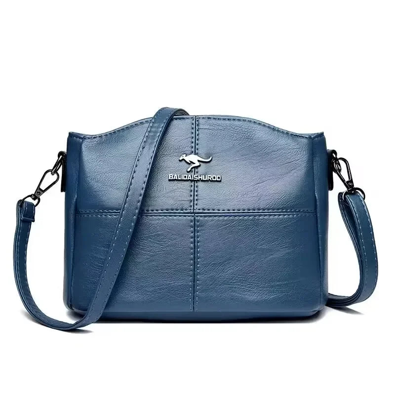 Shoulder Bag with Flap Crossbody for Everyday Use - Lake Blue
