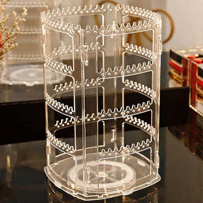 Rotating Jewelry Display for Earrings and Necklaces