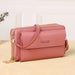 Crossbody Bag with Dual Zippered Compartments Daily - Hot Pink