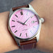 Automatic Wristwatch with Date Water Resistant - Pink