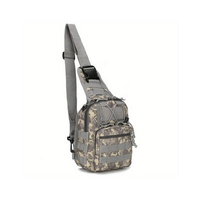 Tactical Sling Backpack with MOLLE Front Pockets - Acu