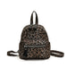 Leopard Print Backpack for Everyday City Travel Style - Coffee
