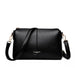 Handbag with Dual Straps Crossbody Style Everyday - Black
