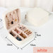 Luxe Petite Jewelry Travel Case for Delicate Treasures - White