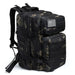 45L Large Capacity Outdoor Tactical Backpack Molle - Black Camo
