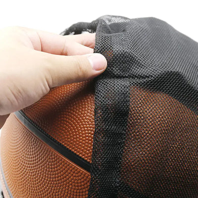 Portable Drawstring Basketball Mesh Bag for Backpack