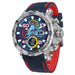 Sport Chronograph Watch LED Display 50M Water Resistant - Blue And Red