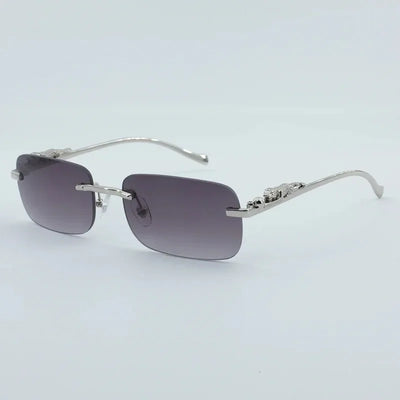 Vintage Square Sunglasses with Ornate Temples