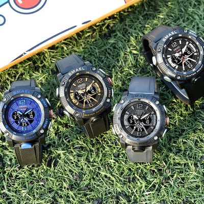 Analog Digital Sport Watch with Water Resistance