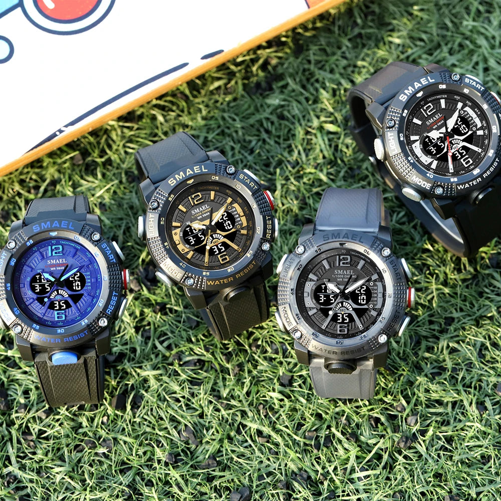 Analog Digital Sport Watch with Water Resistance