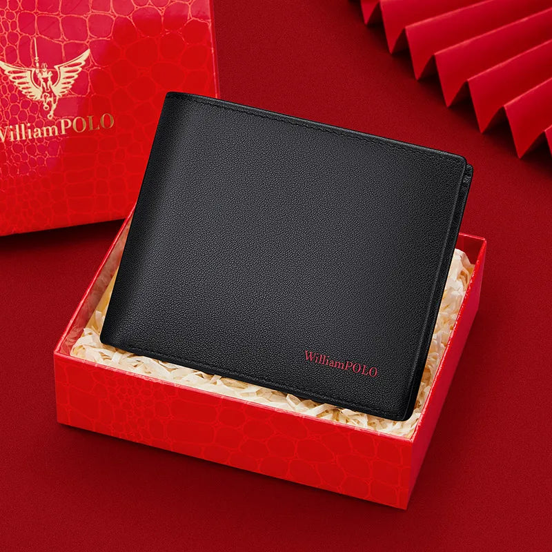 Wallet with Card Slots And Note Compartment ID Window