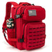 Tactical MOLLE Backpack for Outdoor EDC Hiking - Red