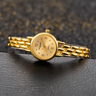 Watch with Bracelet Strap Quartz for Women Small Dial