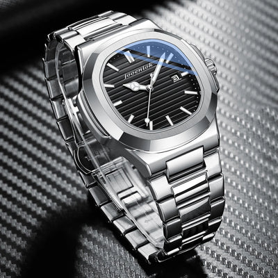 Men Wristwatch with Luminous Dial and Calendar