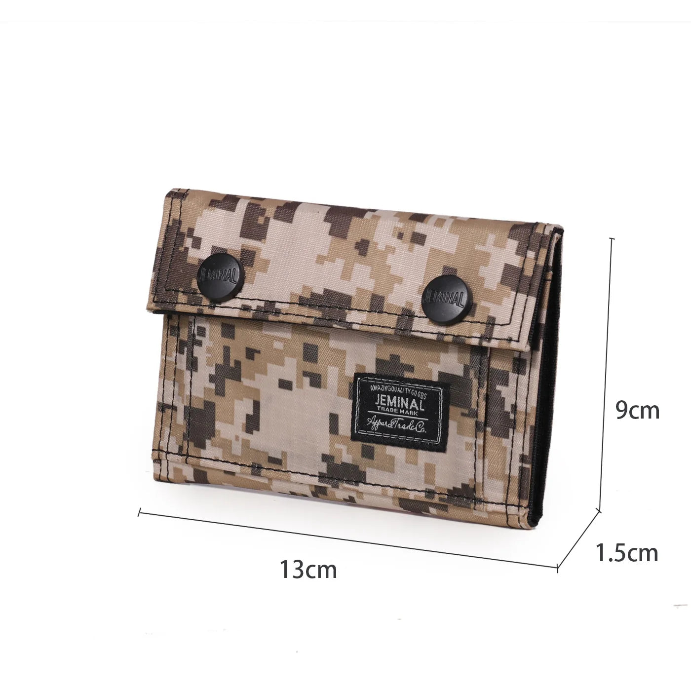 Tactical Camouflage Wallet with Card Slots Closure