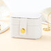 Petite Jewelry Box Organizer Travel Display Case Gift - White
