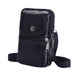 Crossbody Messenger Bag with Multi Pocket Compartments - Black