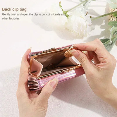 Iridescent Hasp Wallet for Everyday Essentials Gift - WO2MEN