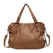 Hobo Handbag Large Capacity Shoulder Bag Tote - Brown