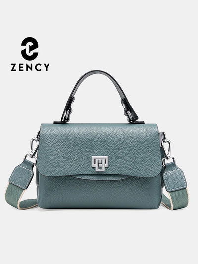 Enveloped Top Handle Bag With Classic Metal Clasp Charm