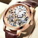 Luxury Skeleton Tourbillon Automatic Wristwatch for Men - RO/GO/WH