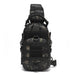 Camping Chest Bag Tactical Sling Backpack MOLLE System - Black
