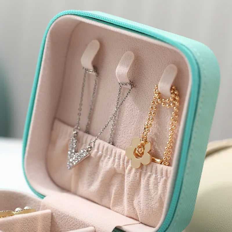 Petite Jewelry Box for Travel and Display Case Deluxe