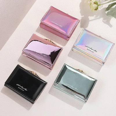 Iridescent Hasp Wallet for Everyday Essentials Gift - WO2MEN
