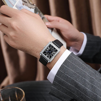 Timeless Rectangular Dial Timepiece For Everyday Wear