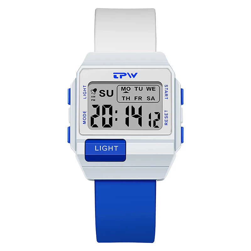 Digital Watch Midsize with Light and Stopwatch
