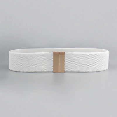 Geometric Pattern Belt with Bar Buckle Accessory