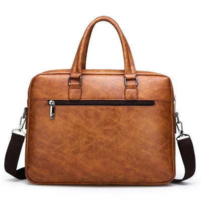 Business Briefcase with Front Pocket and Handles