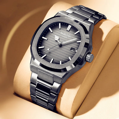 Timeless Round Watch with Date Window for Everyday Wear