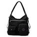 Handbag with Multiple Pockets Large Capacity Everyday - Black