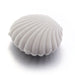 Shell Velvet Jewelry Box for Earrings Display Case - Light Grey
