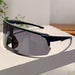 GM LUMIAS Oversized Sports Sunglasses Rimless Mirror - BK/BK