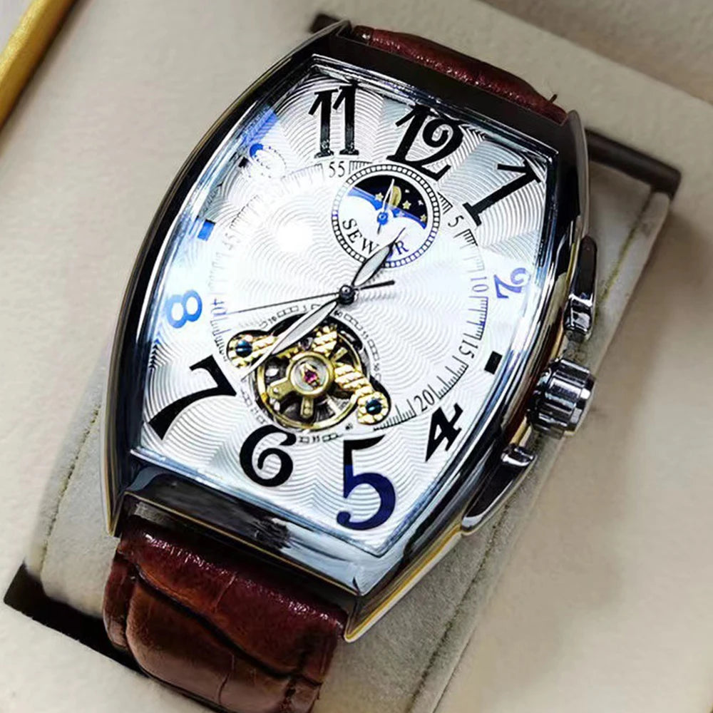 Automatic Mechanical Wristwatch Tourbillon Skeleton