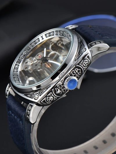 Skeleton Mechanical Watch Openwork Dial Luminous Hands