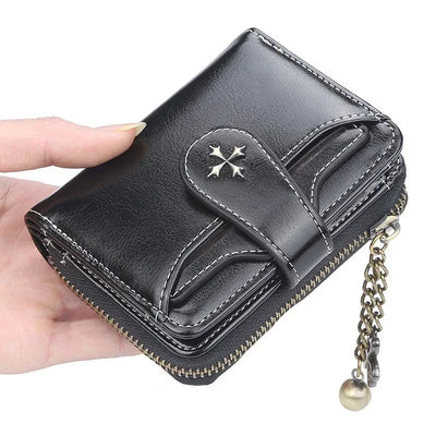 Wallet with Zippered Compartment and Card Slots