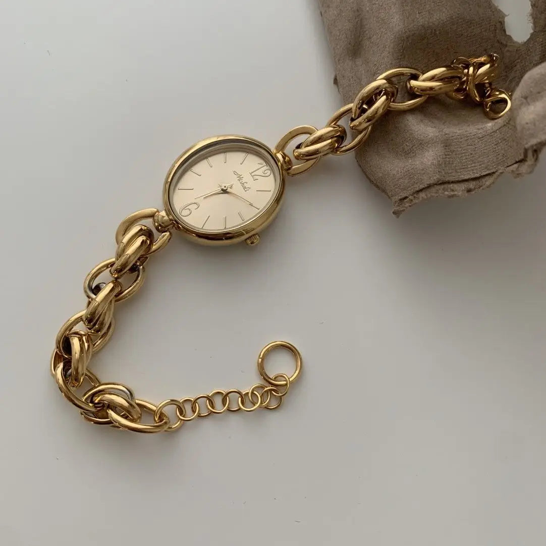 New Weaved Bracelet Watch Ladies Vintage Chain