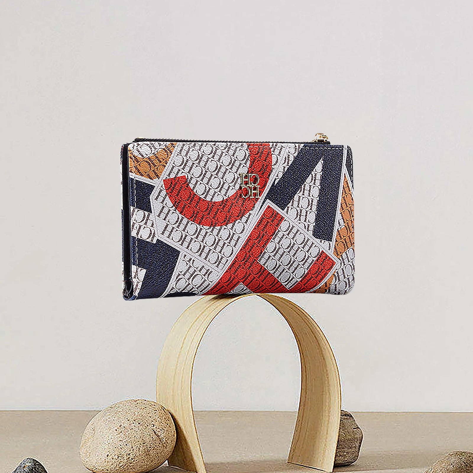 Cartoon Pattern Wallet Zipper Closure Compact
