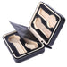 Watch Storage Box Leatherette with Zipper - Black 4 Grids