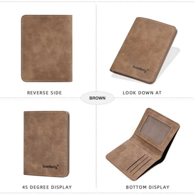 Sanded Leather Multi Card Bifold Wallet Everyday Carry